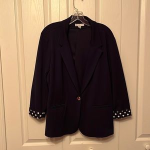 Navy one button blazer